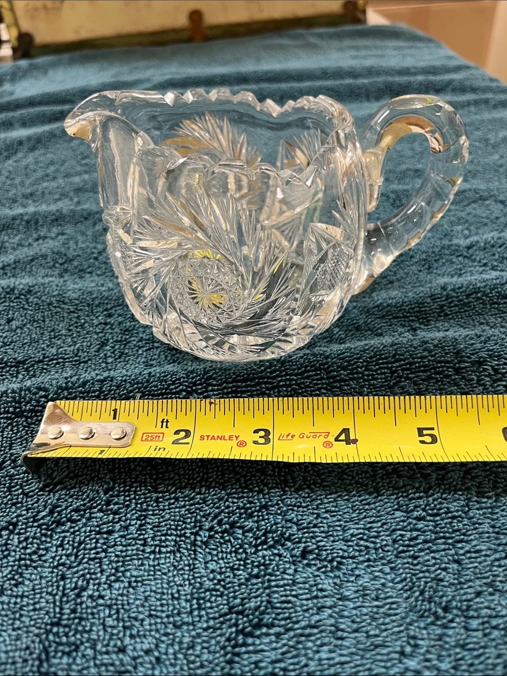Antique ABP cut glass creamer